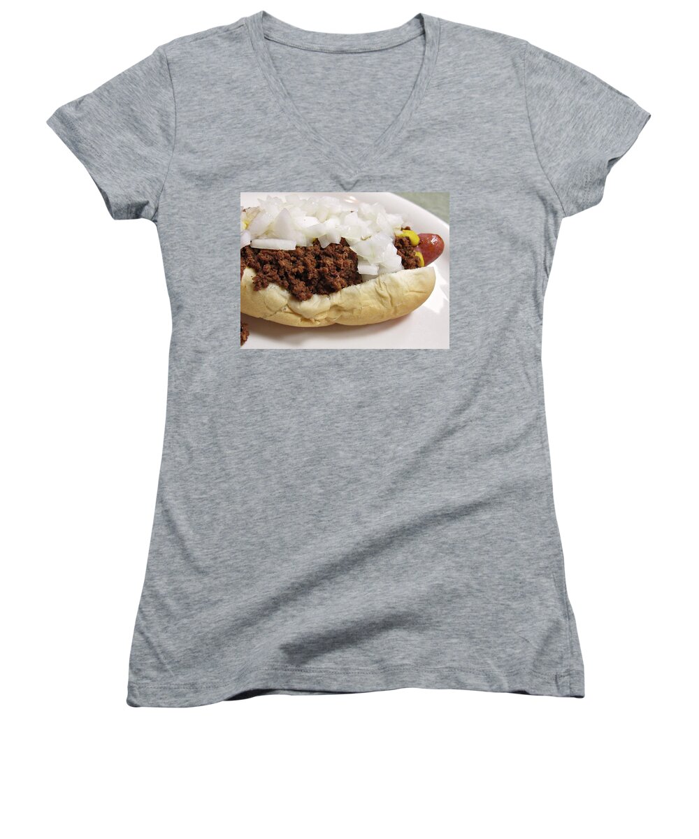 Favorite Dishes Per State Women's V-Neck featuring the photograph Favorite dishes per State by Jackie Russo