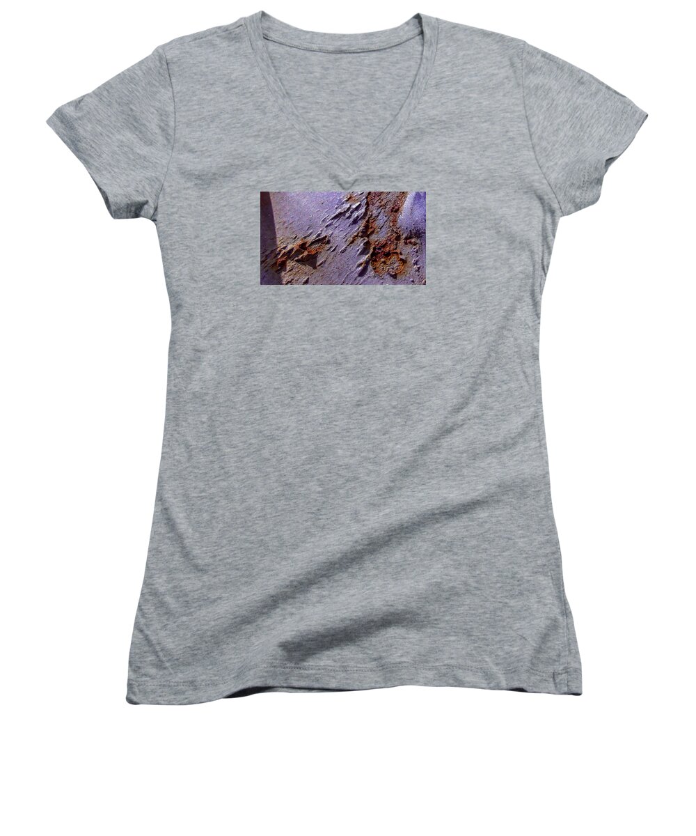 Abstract Women's V-Neck featuring the photograph Foreshadowing by Adam Timothy Strachn