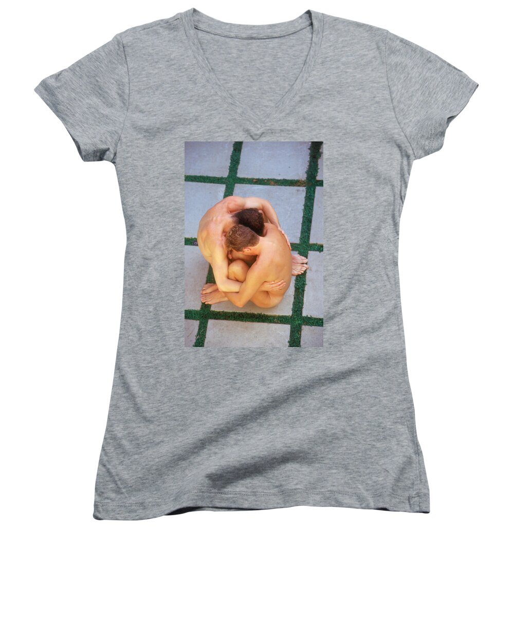 Male Women's V-Neck featuring the photograph Group 2 by Andy Shomock