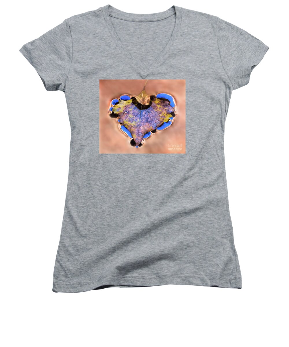 Heart Of Zion Women's V-Neck featuring the photograph Heart of Zion Utah Adventure Landscape Art by Kaylyn Franks by Kaylyn Franks