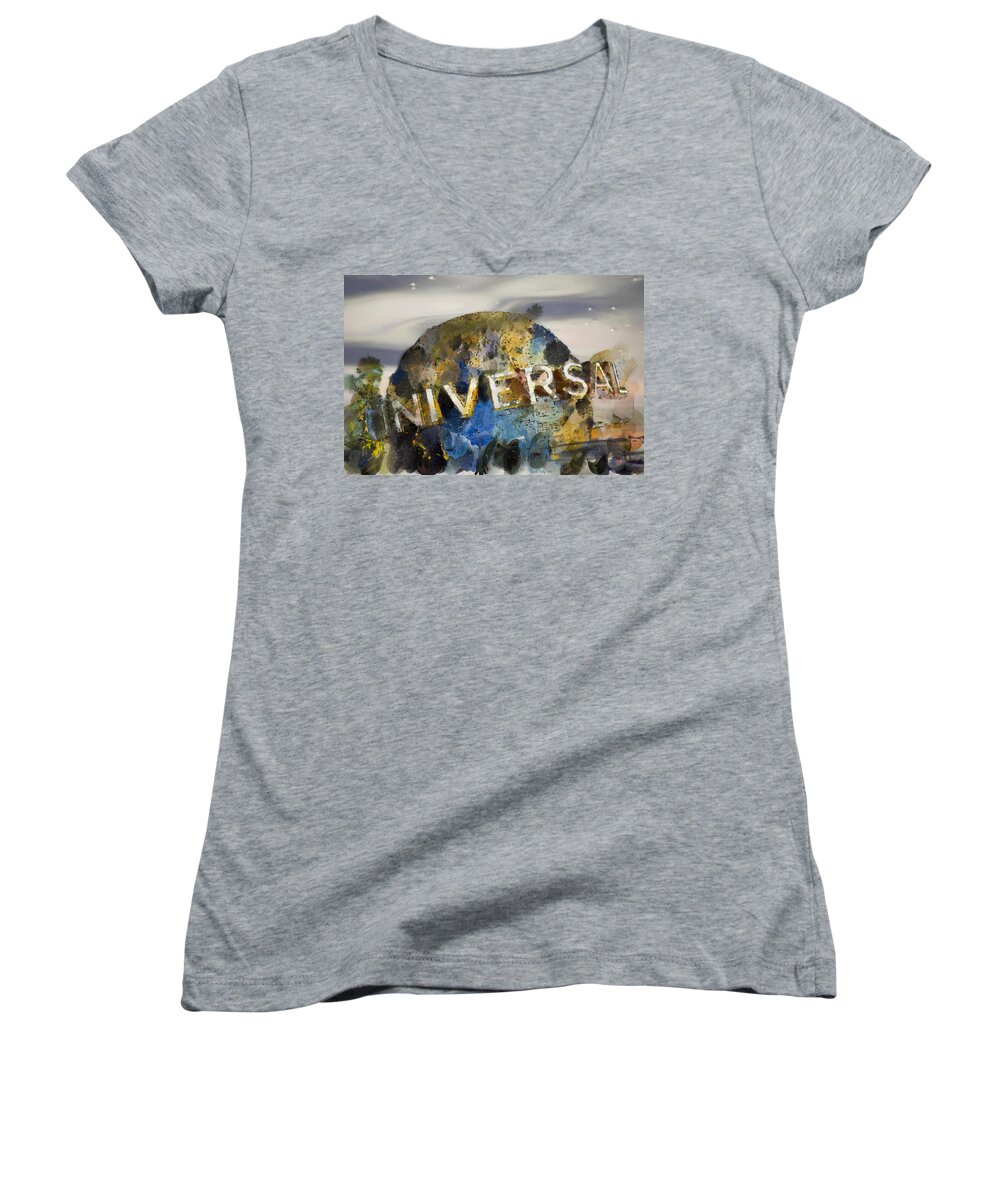 Universal Women's V-Neck featuring the photograph It's A Universal Kind Of Day by Trish Tritz