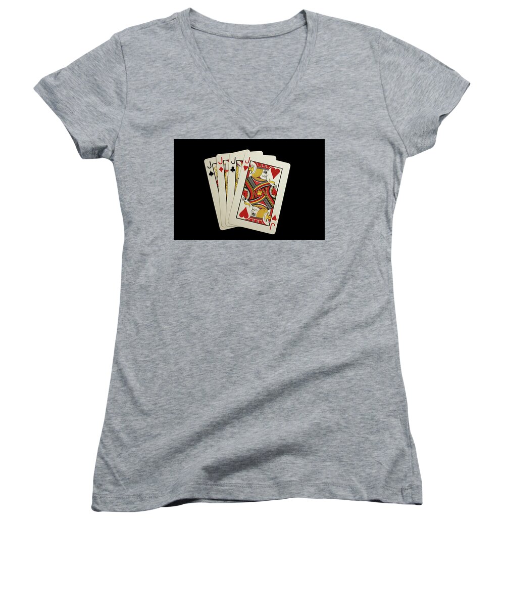 Jacks Women's V-Neck featuring the photograph Jack Of All Trades by Jackson Pearson
