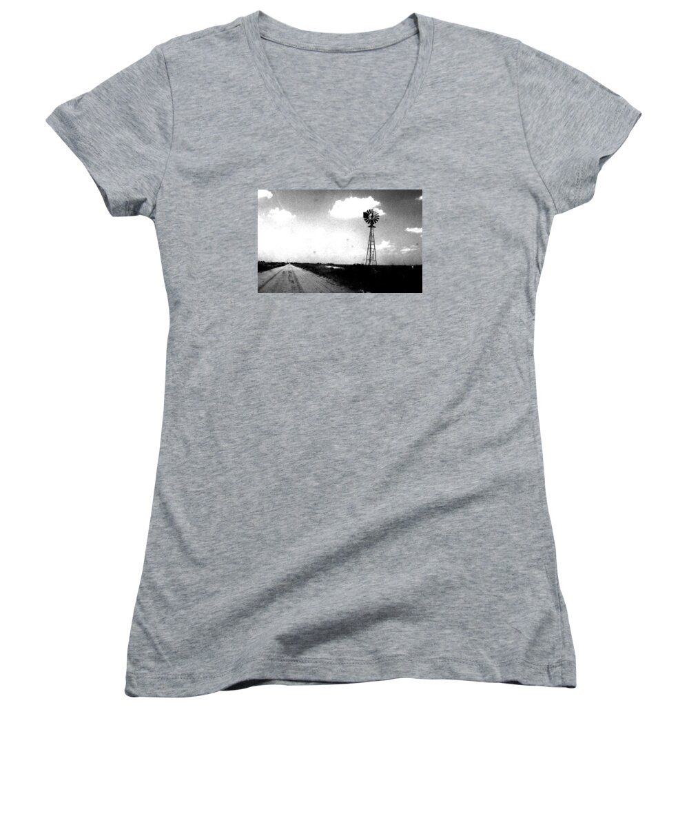 Kansas Women's V-Neck featuring the photograph Kansas by Christopher Brown
