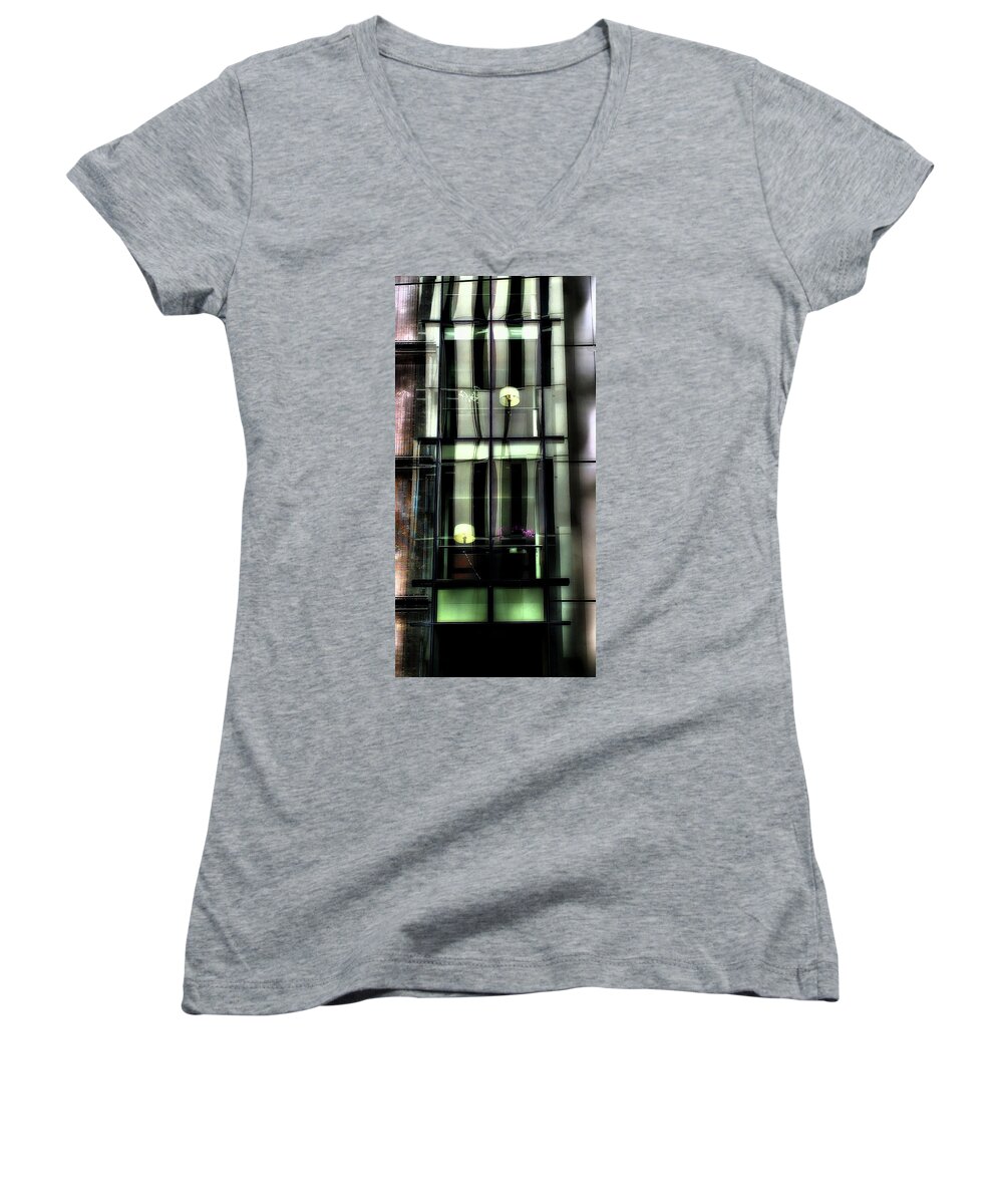 Newel Hunter Women's V-Neck featuring the photograph Kindred Spirits by Newel Hunter