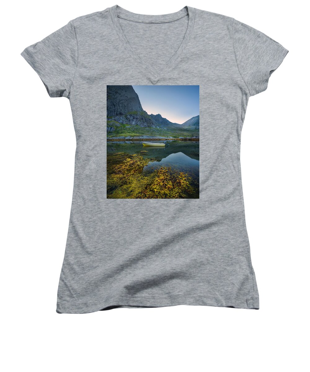 Europe Women's V-Neck featuring the photograph Late Summer by Maciej Markiewicz