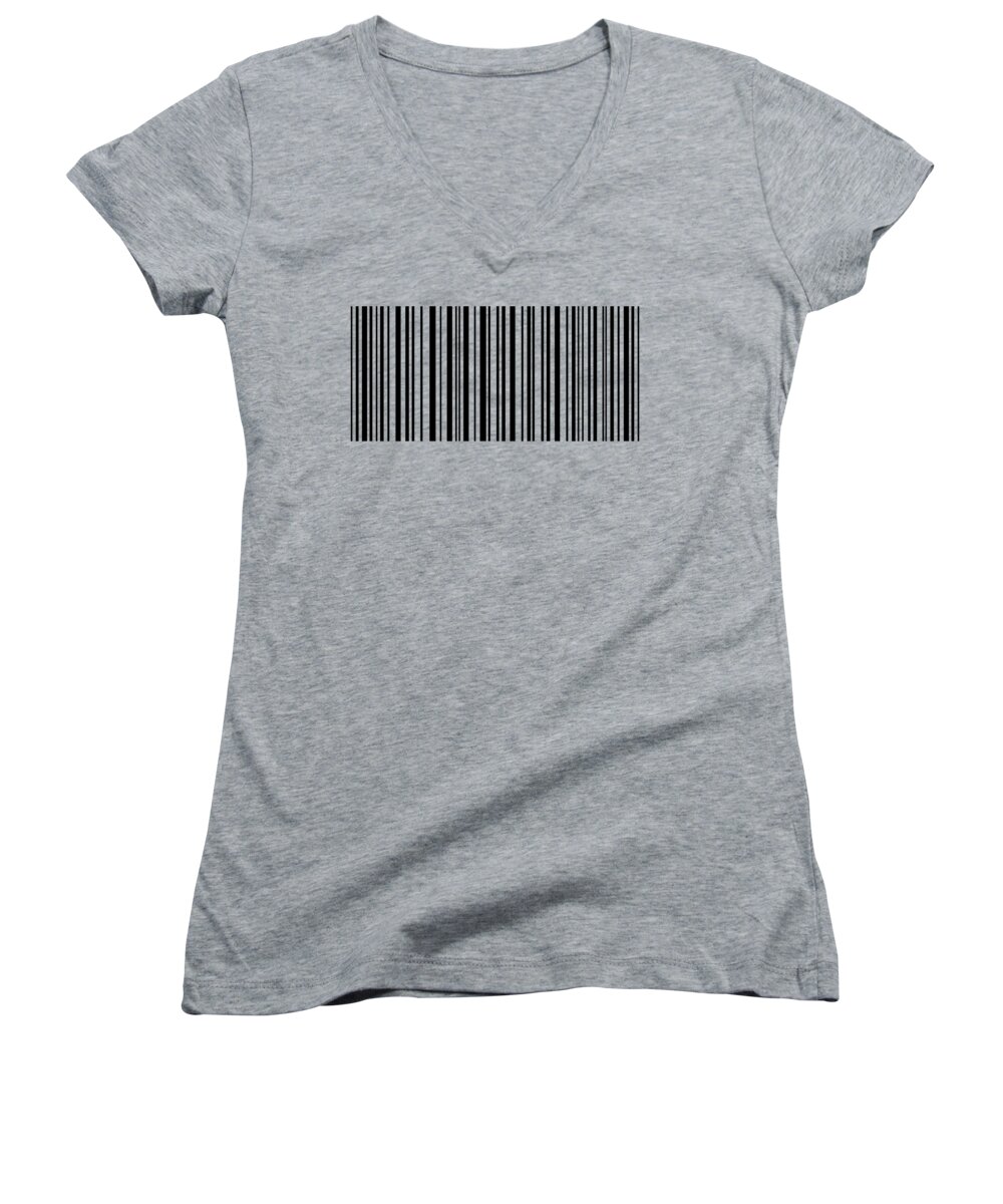 Stripe Women's V-Neck featuring the digital art Lines 7 by Sterling Gold