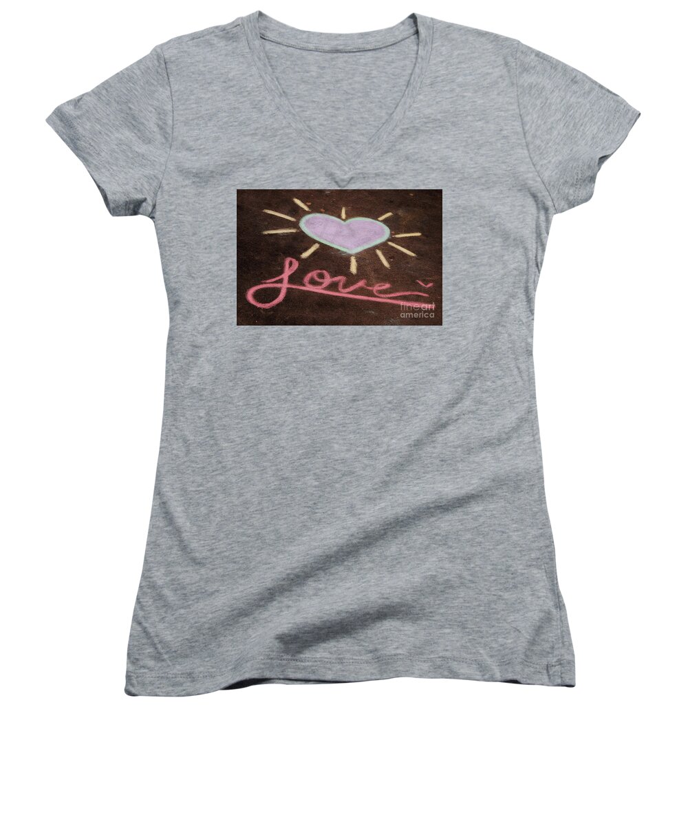 Love Women's V-Neck featuring the photograph Love by Lorenzo Cassina