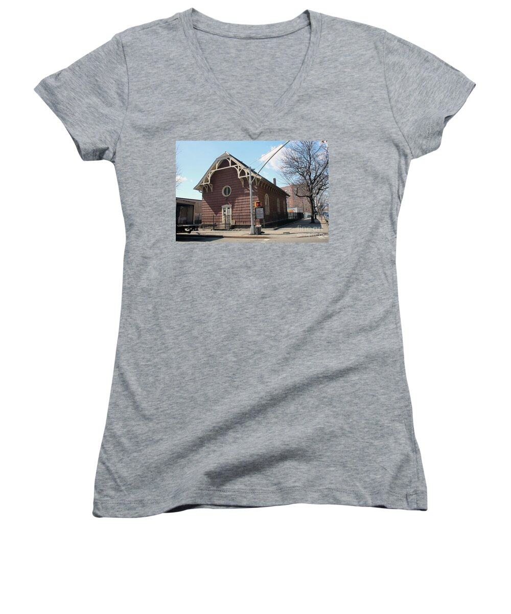 Old St. James Church Women's V-Neck featuring the photograph Old St. James Church by Steven Spak