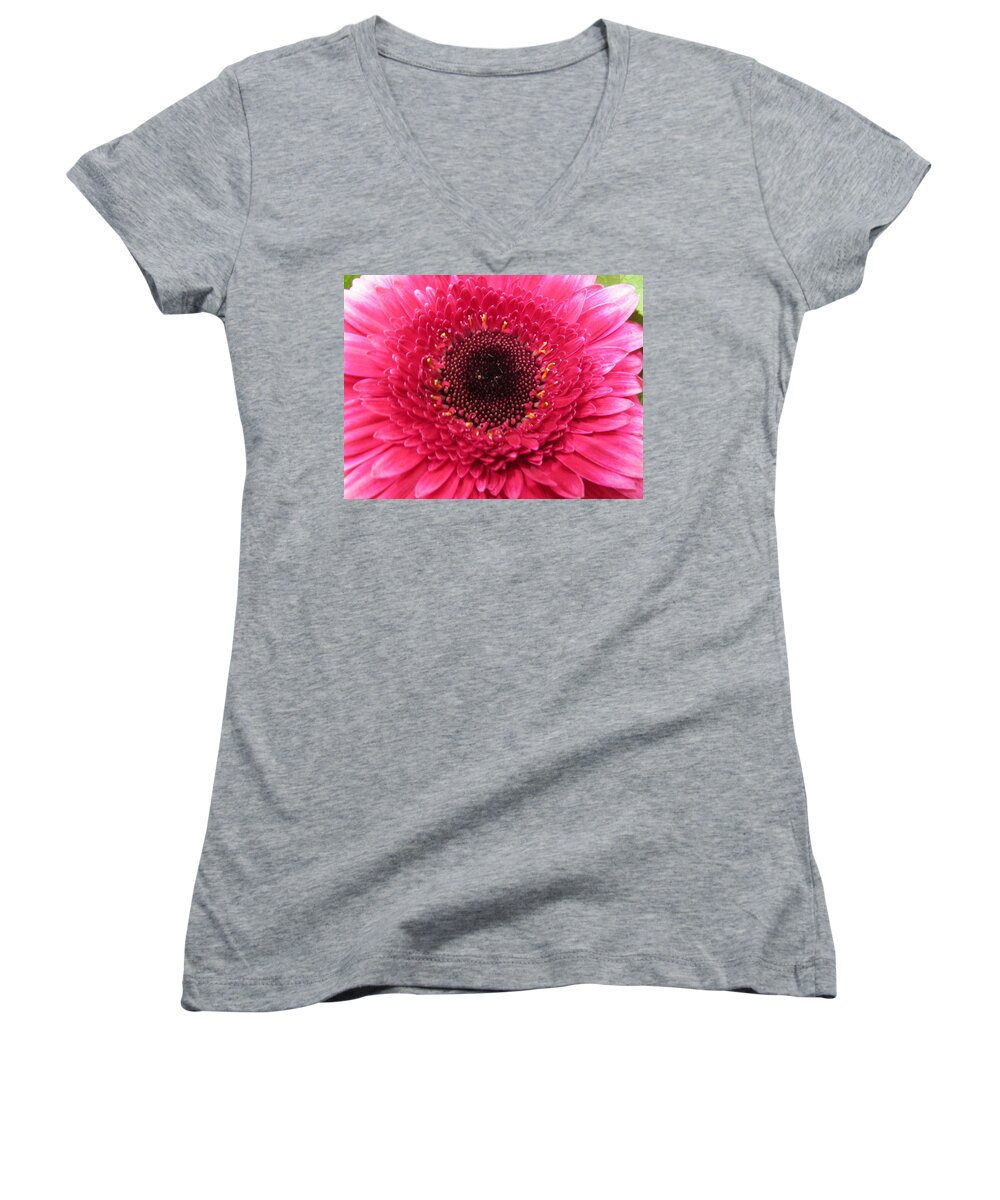 Pink Women's V-Neck featuring the photograph Once again by Rosita Larsson