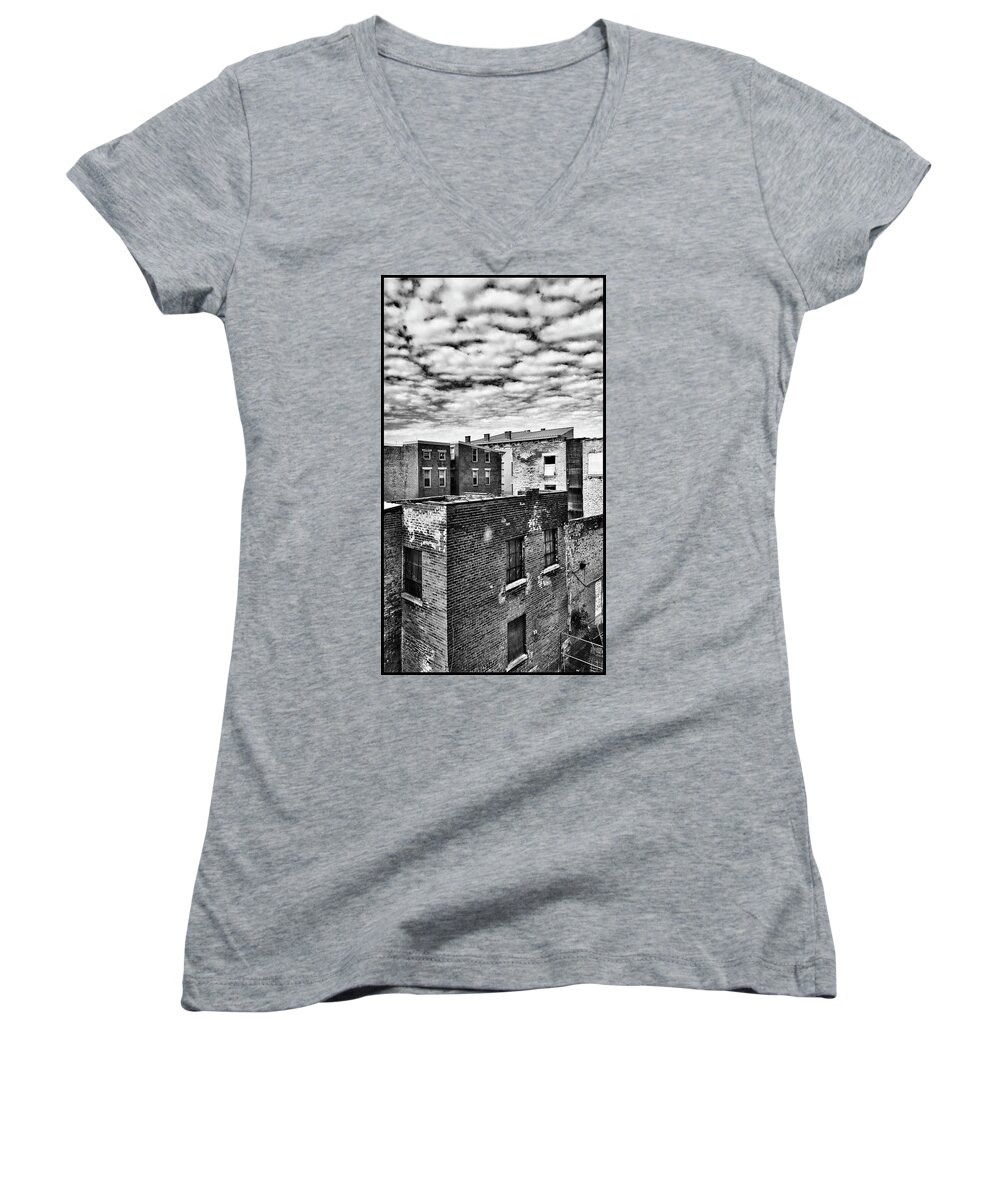 Rhine Women's V-Neck featuring the photograph Over the Rhine by Al Harden