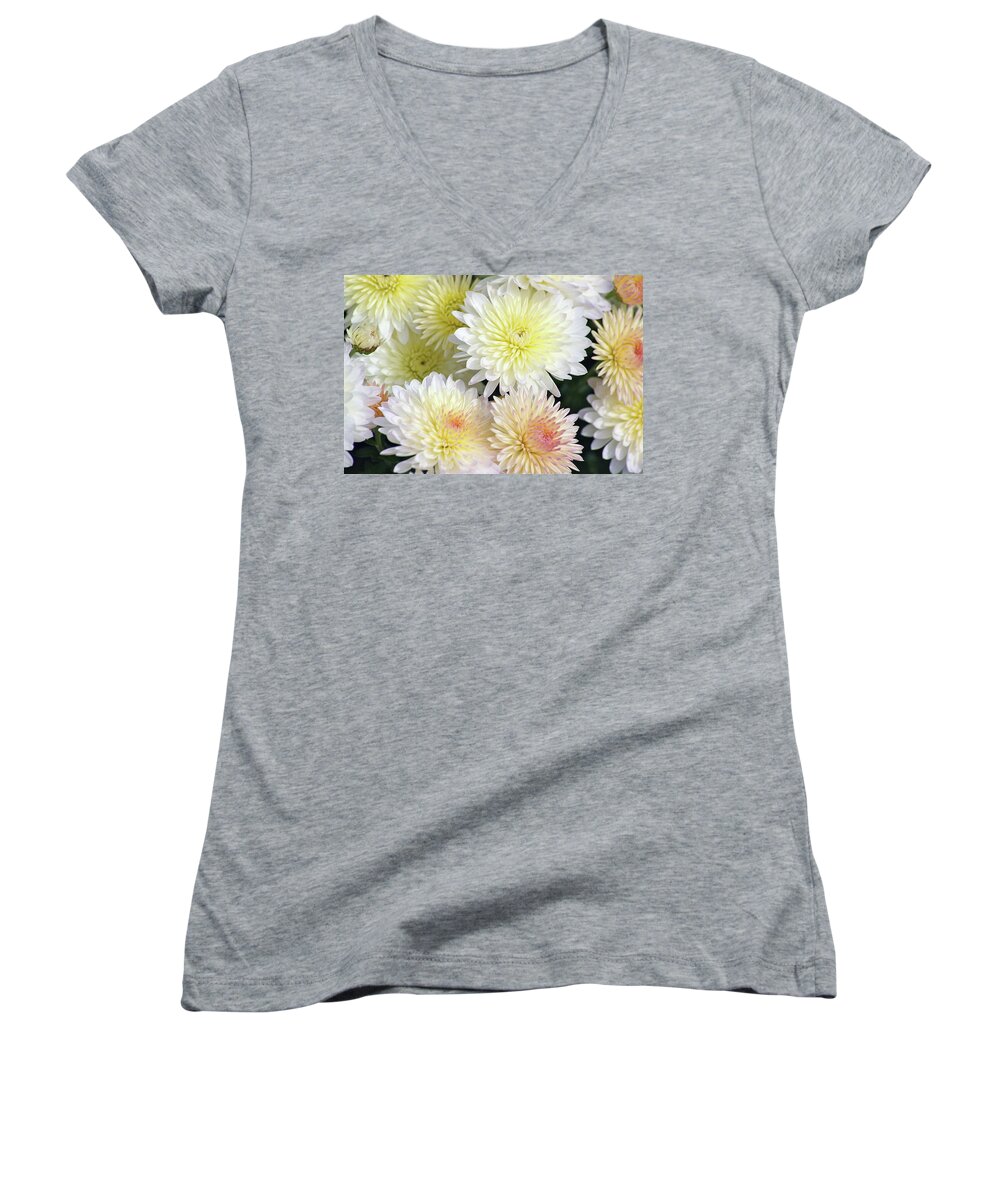 Flowers Women's V-Neck featuring the photograph Peak Of Perfection by Ira Shander