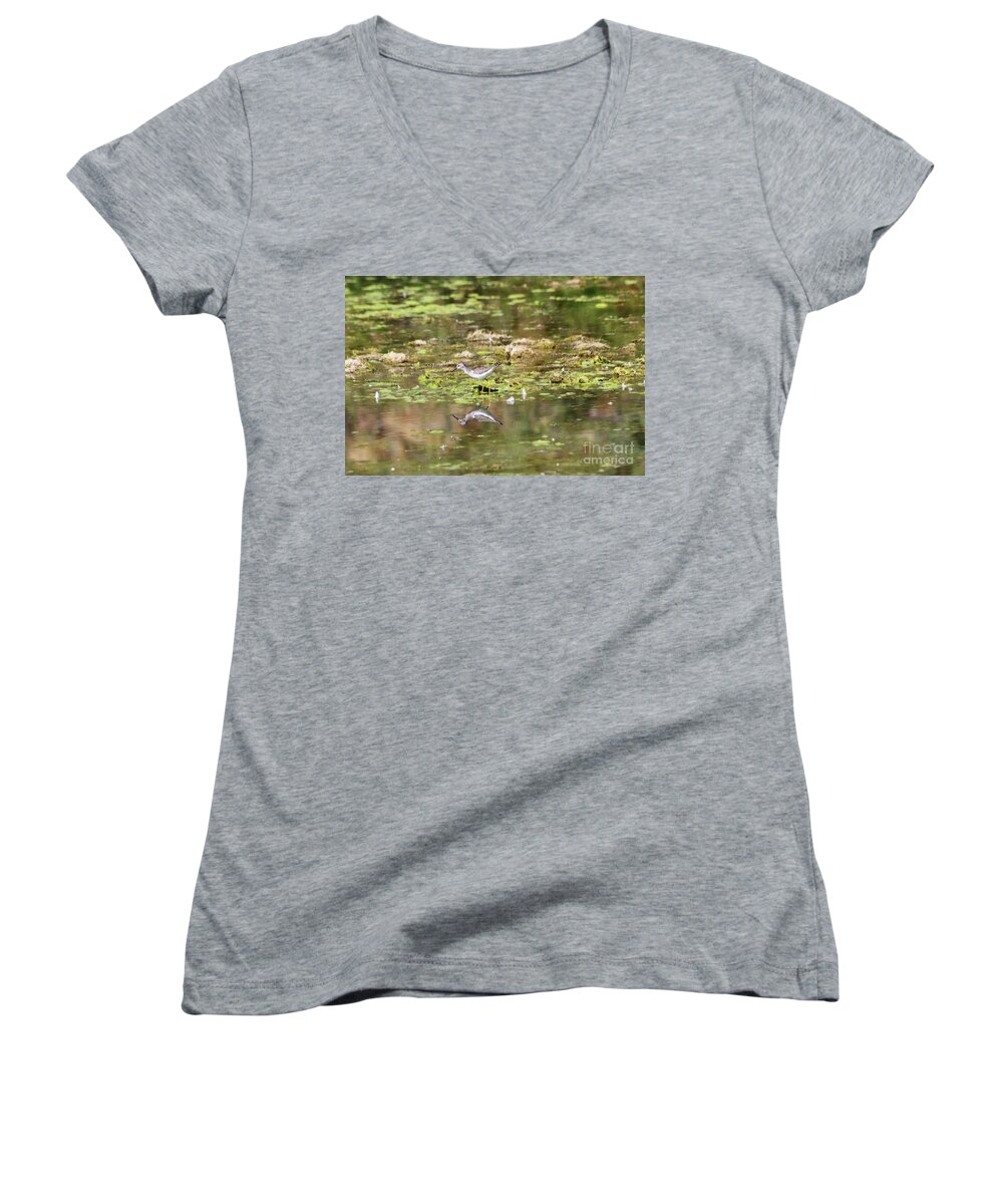 Peeps Women's V-Neck featuring the photograph Peeps by Alyce Taylor