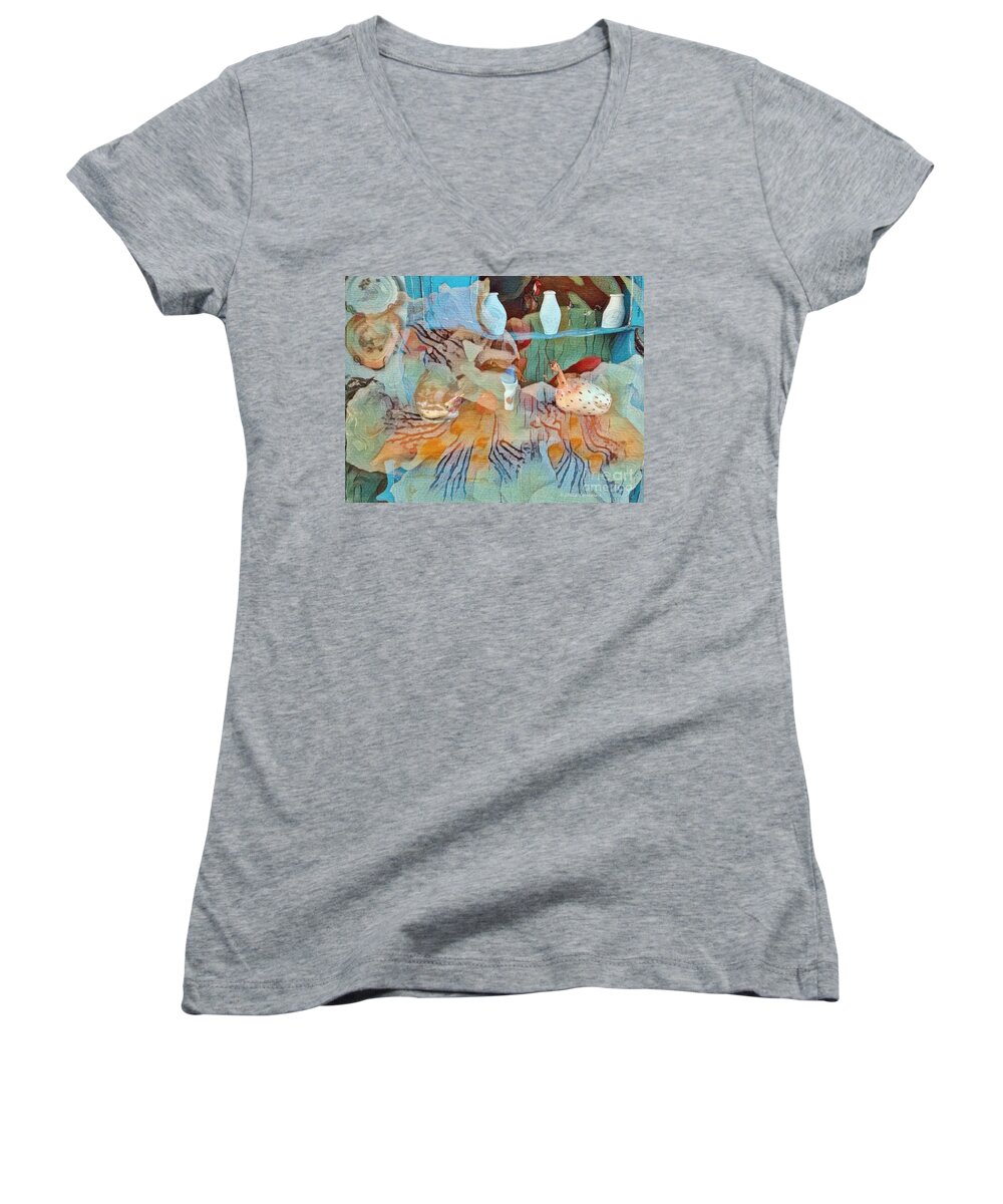 Photography Women's V-Neck featuring the photograph Pleasant Dreams by Kathie Chicoine