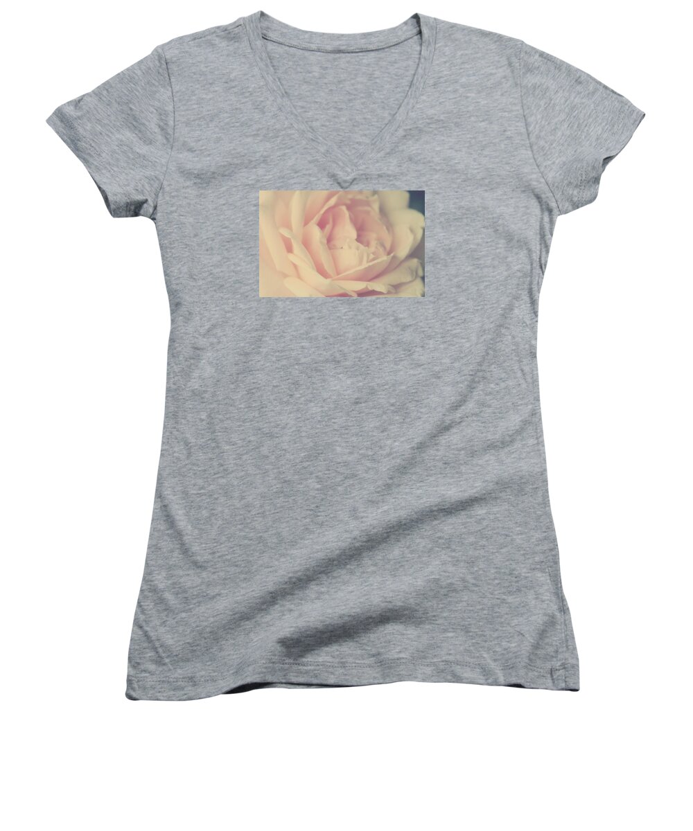 Roses Women's V-Neck featuring the photograph Poesie d' Amour by The Art Of Marilyn Ridoutt-Greene