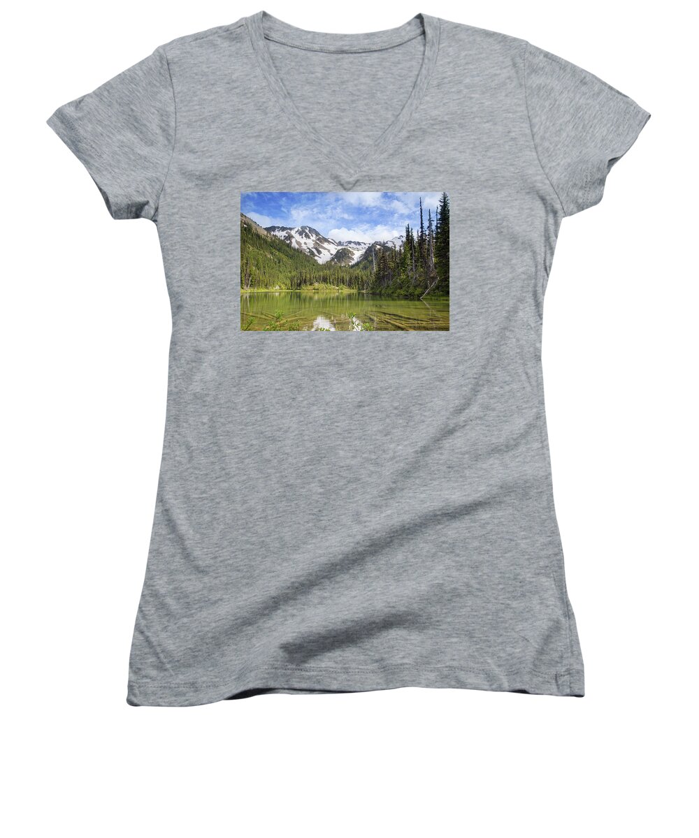 Olympic National Park Women's V-Neck featuring the photograph Royal sunset by Kunal Mehra