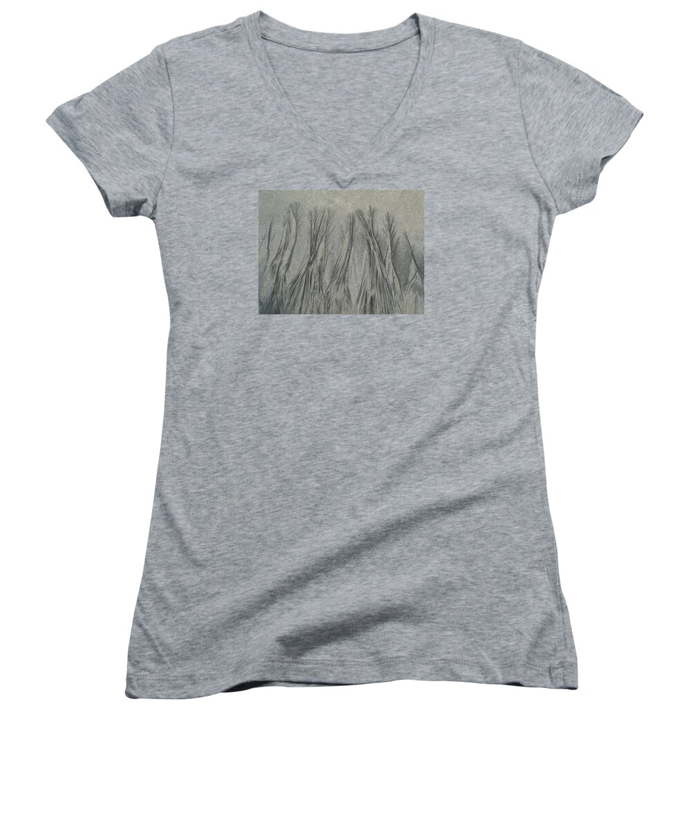 Sand Women's V-Neck featuring the photograph Sand Reels by Joe Palermo