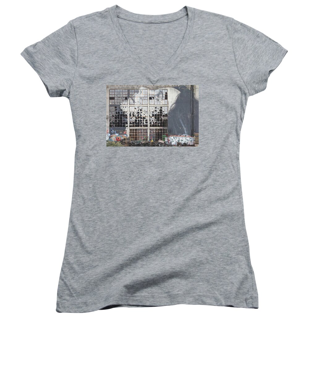 Anatomy Women's V-Neck featuring the photograph Shattered dreams by Howard Ferrier
