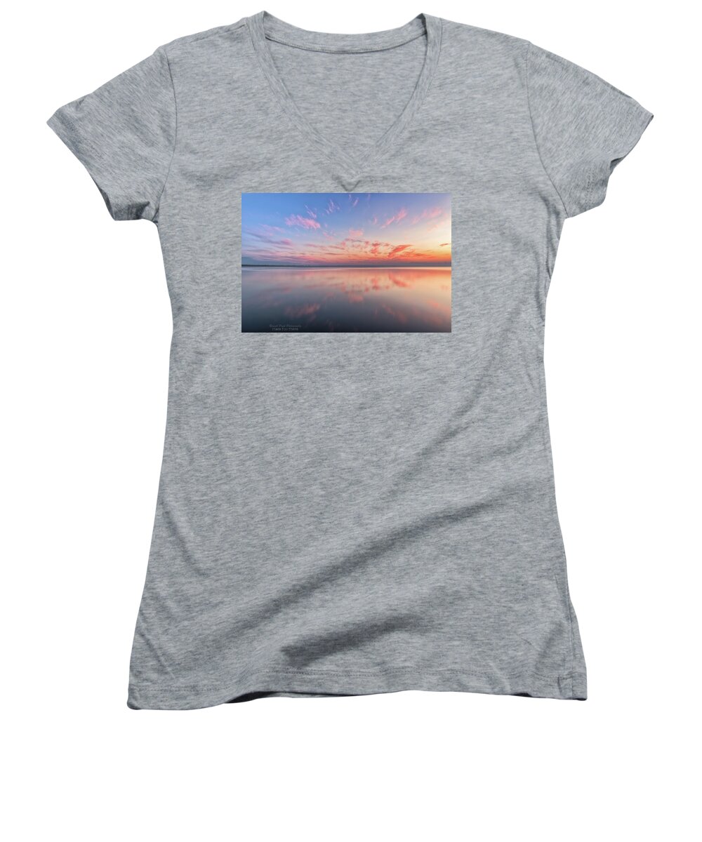 Reflections Women's V-Neck featuring the photograph Simple by Russell Pugh