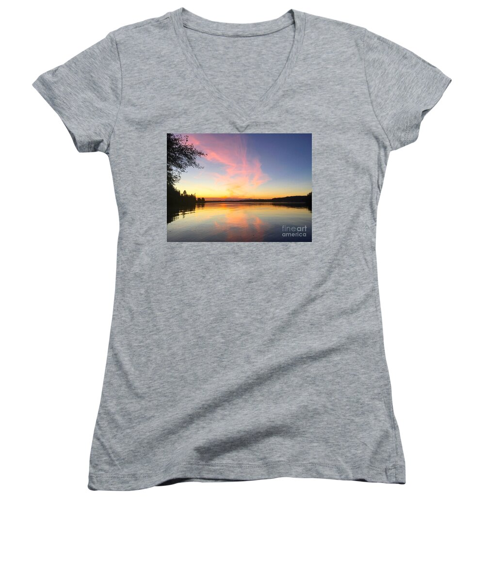 Photography Women's V-Neck featuring the photograph Slack Tide by Sean Griffin
