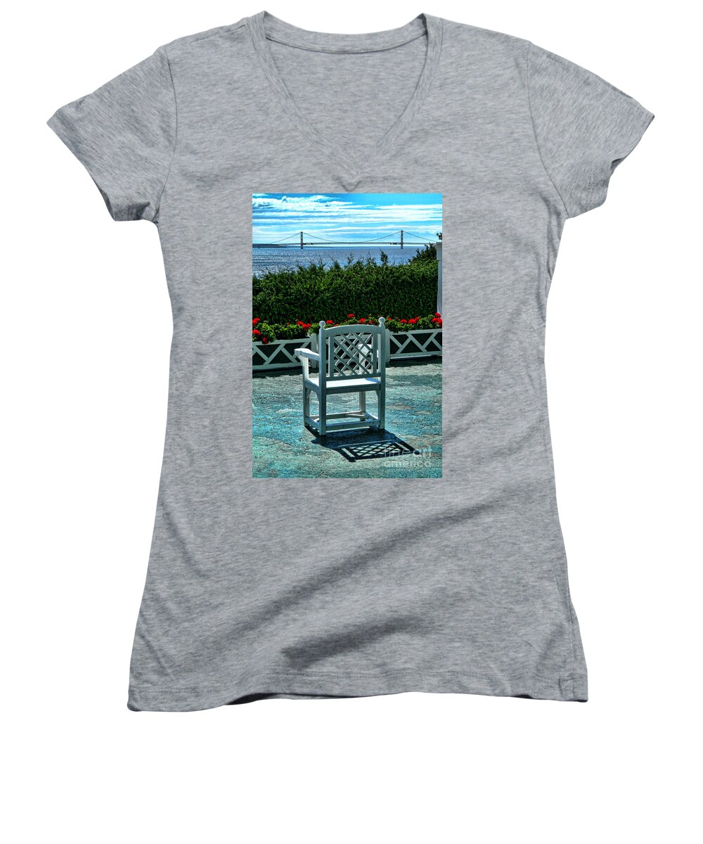 Spectralight Women's V-Neck featuring the photograph Solitude by Mark Madere