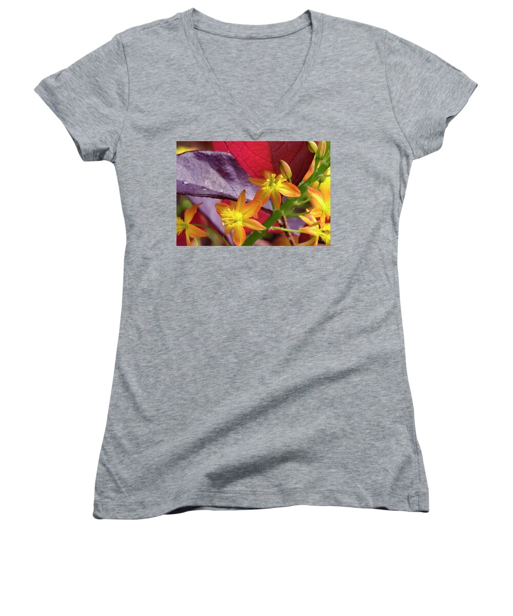 Flower Women's V-Neck featuring the photograph Spring Blossoms 2 by Stephen Anderson