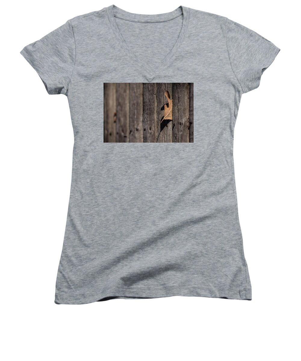 Stuck Women's V-Neck featuring the photograph Stuck by Karol Livote