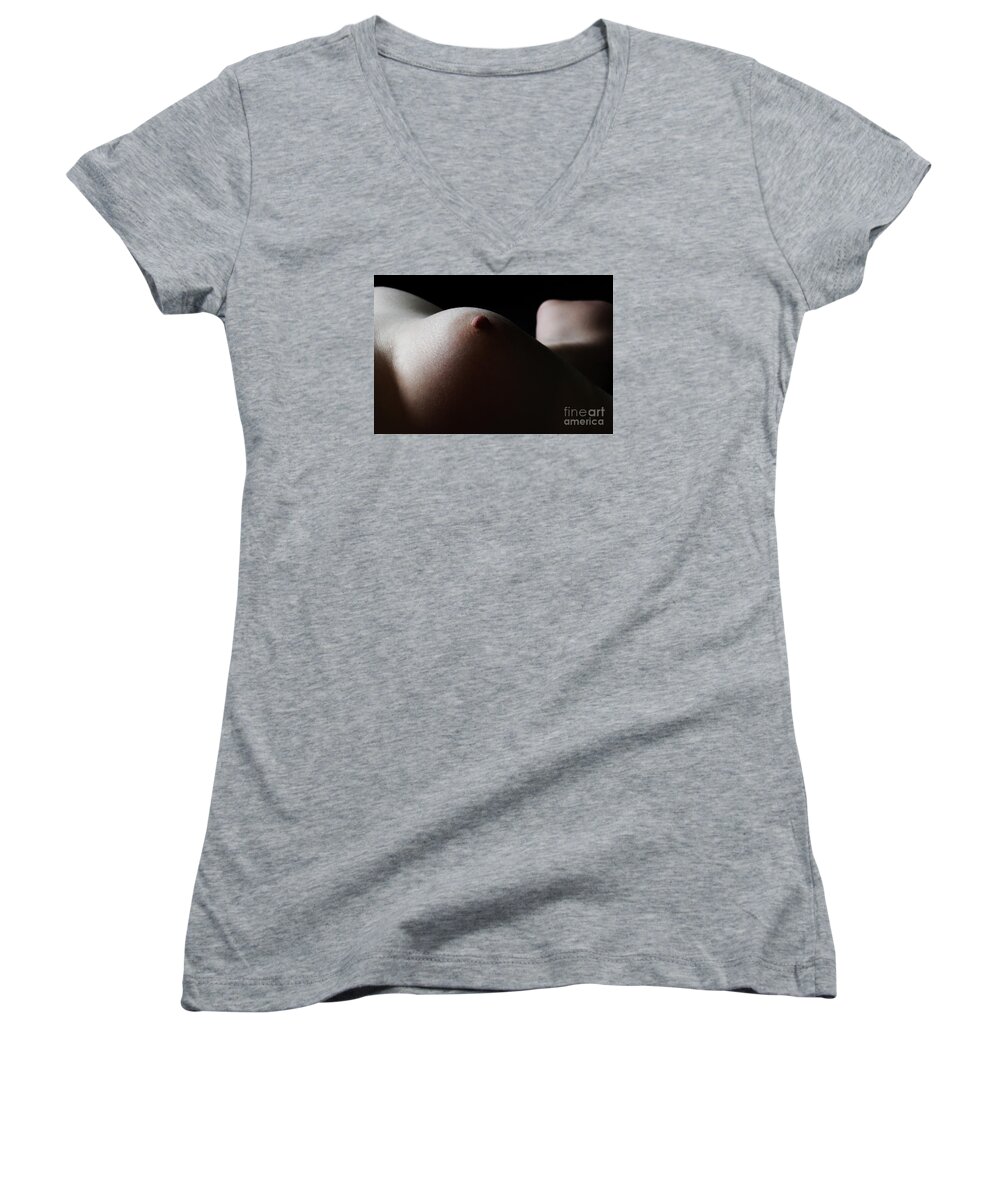 Artistic Photographs Women's V-Neck featuring the photograph The Approach by Robert WK Clark