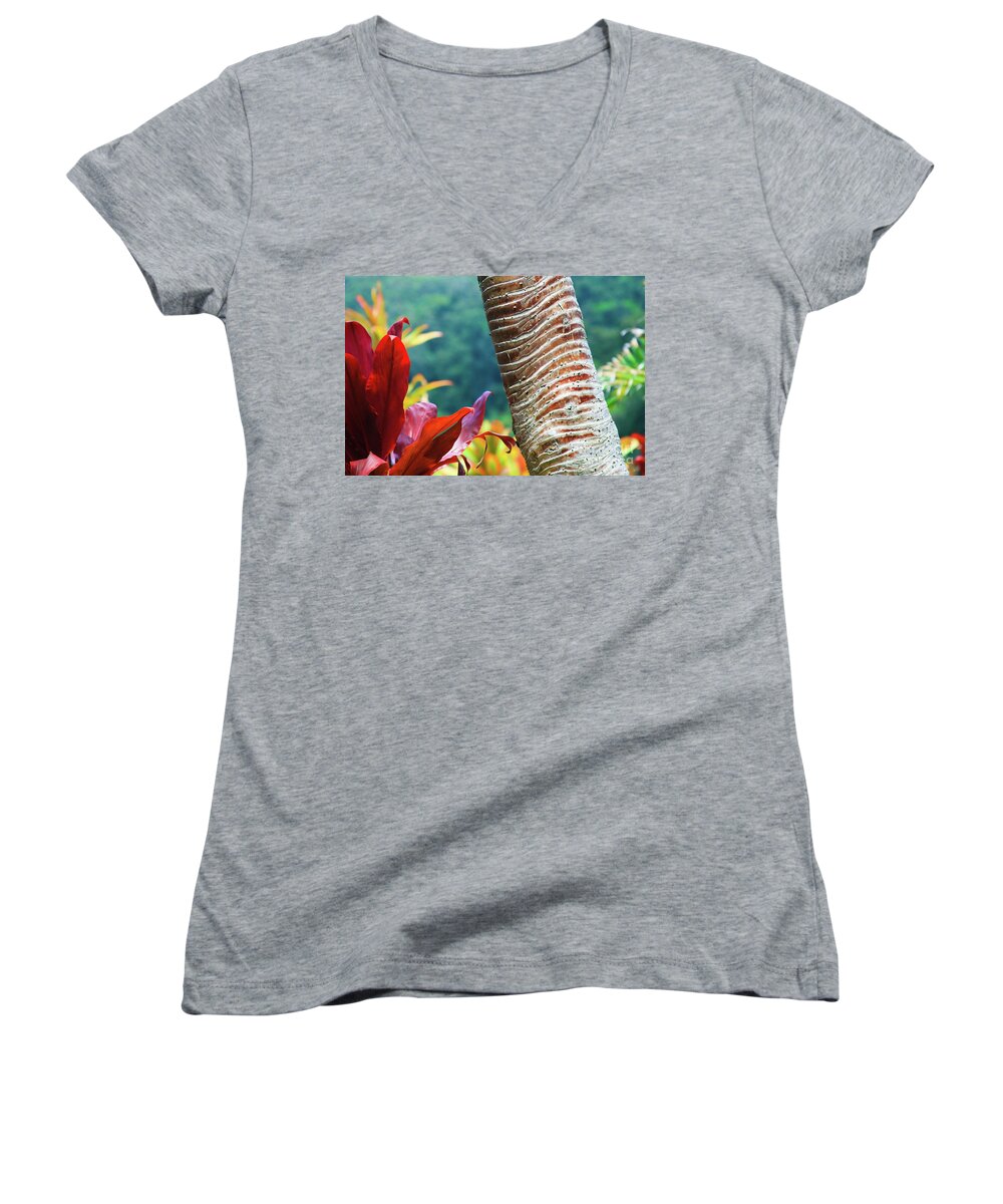 The Garden Of Love Women's V-Neck featuring the photograph The Garden of Love by Sharon Mau