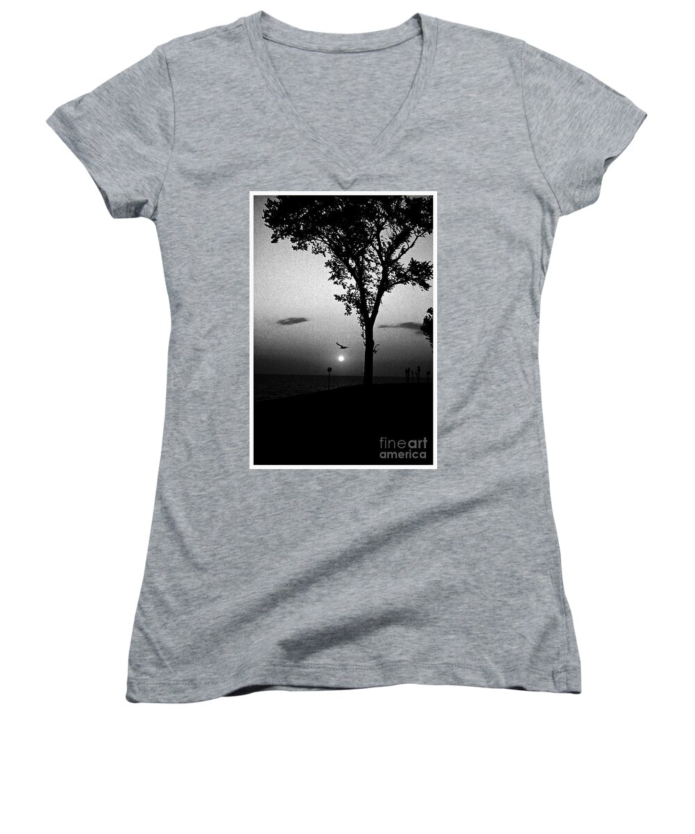 Sunrise Women's V-Neck featuring the photograph The Spirit of Life by Frank J Casella