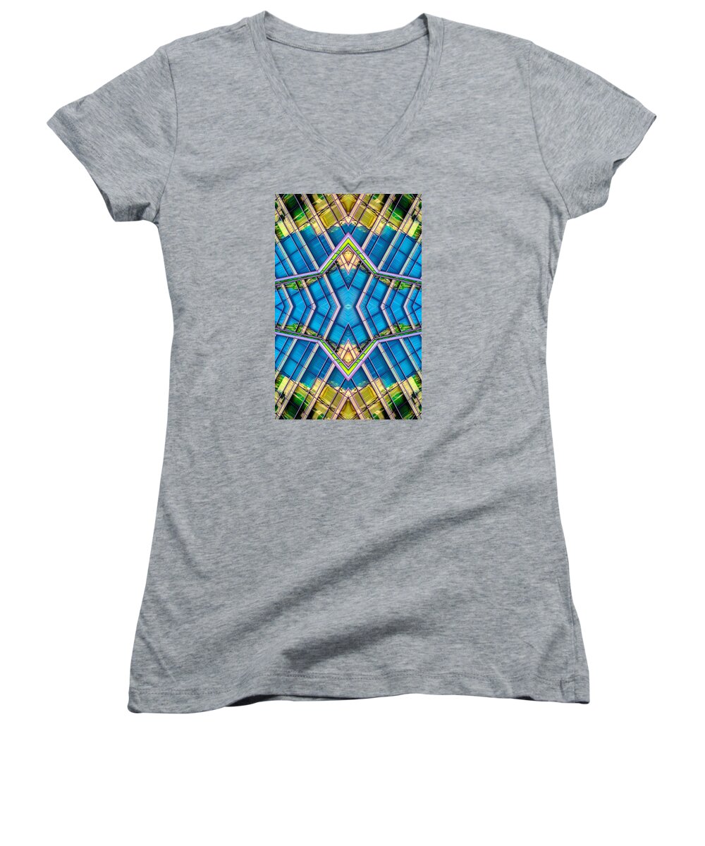  Women's V-Neck featuring the photograph The Wit Hotel N90 V3 by Raymond Kunst