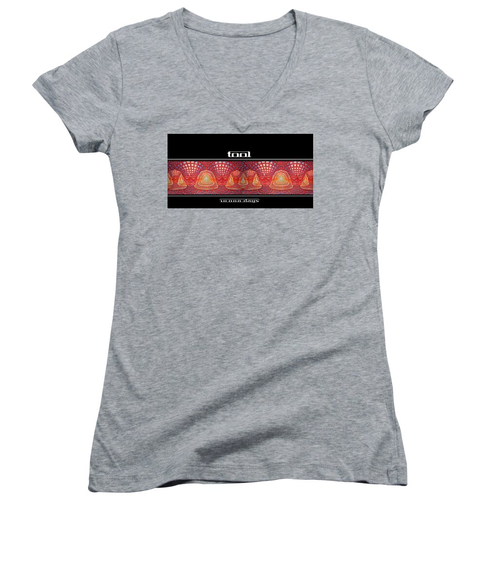 Tool Women's V-Neck featuring the digital art Tool by Super Lovely