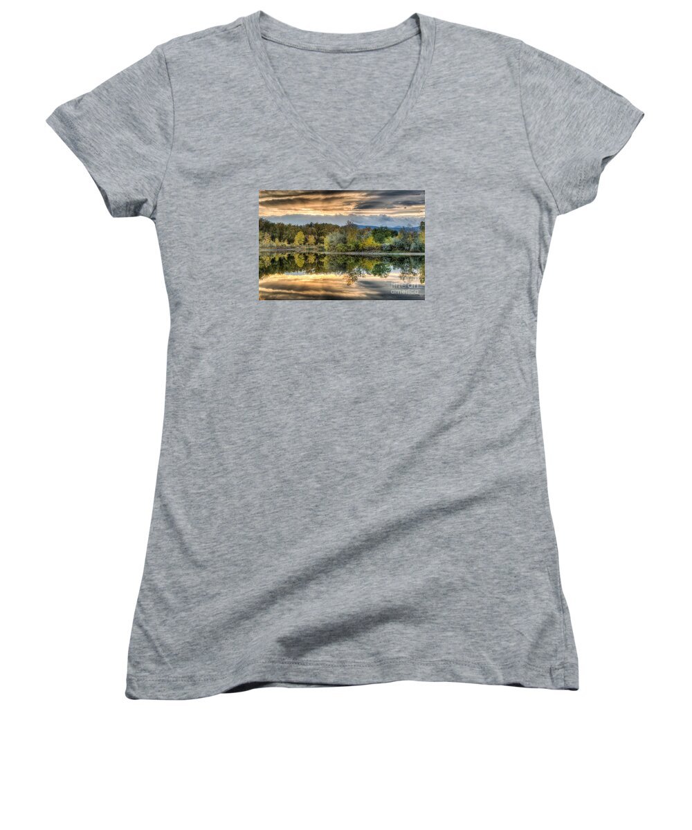 Afternoon Women's V-Neck featuring the photograph Turn, Turn, Turn by Greg Summers