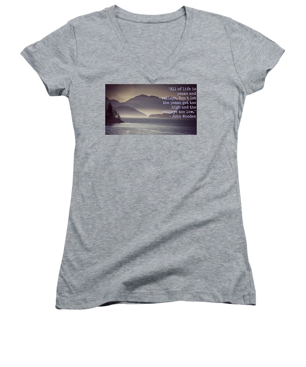  Women's V-Neck featuring the photograph Uplifting244 by David Norman