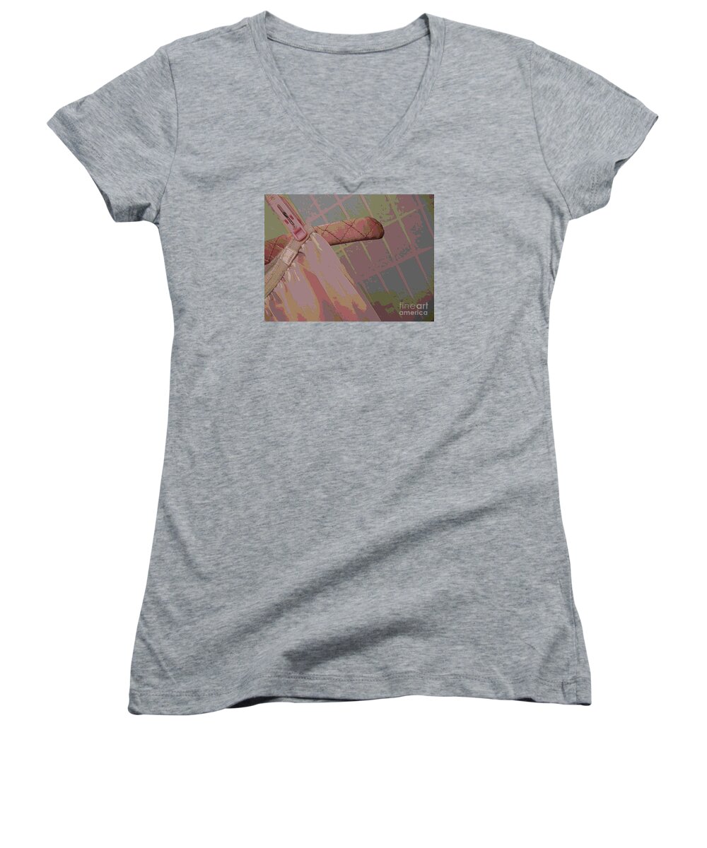  Women's V-Neck featuring the photograph Vassarette by Beverly Shelby