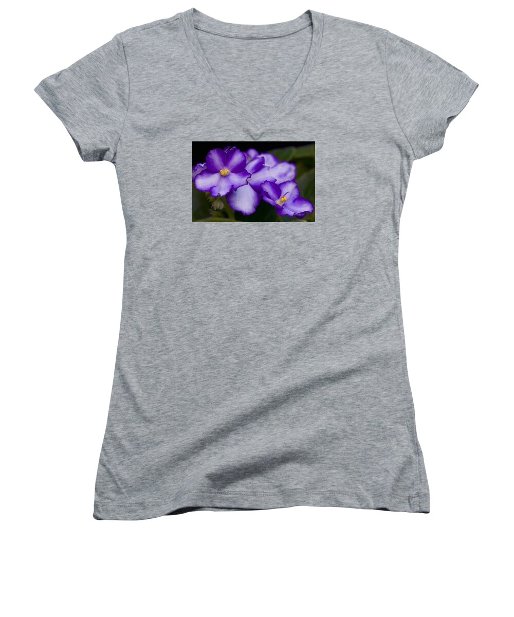Violet Women's V-Neck featuring the photograph Violet Dreams by William Jobes