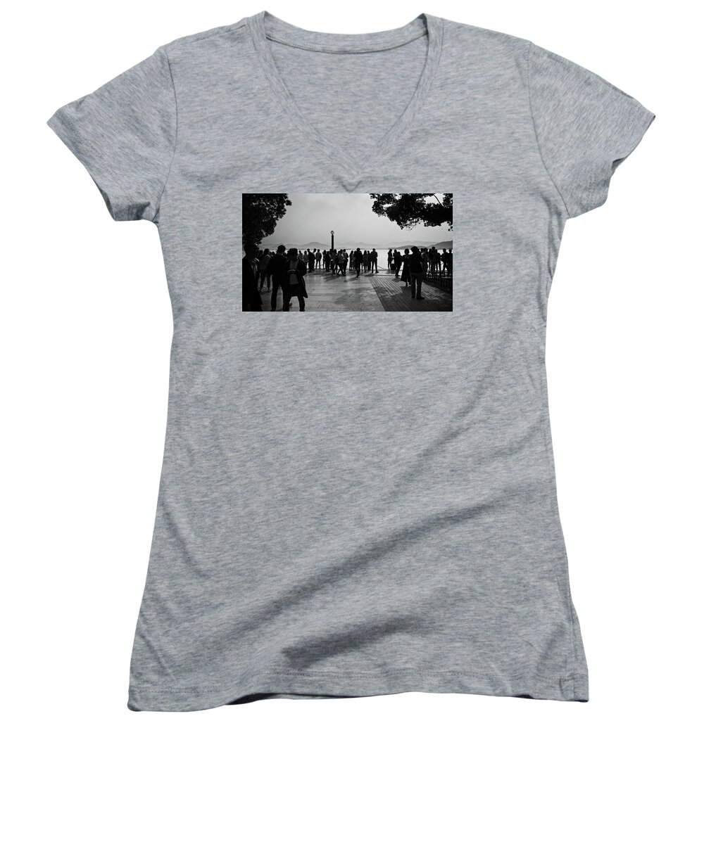 West Lake Women's V-Neck featuring the photograph West Lake, Hangzhou by George Taylor