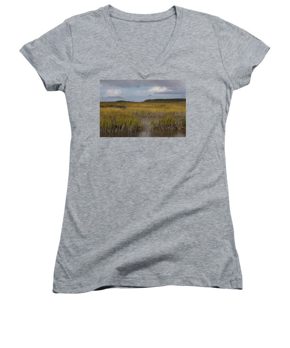 Photograph Women's V-Neck featuring the photograph What a Beautiful Day by Suzanne Gaff