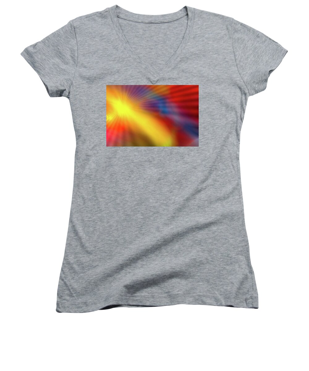 Art Women's V-Neck featuring the photograph Abstract 46 by Steve DaPonte