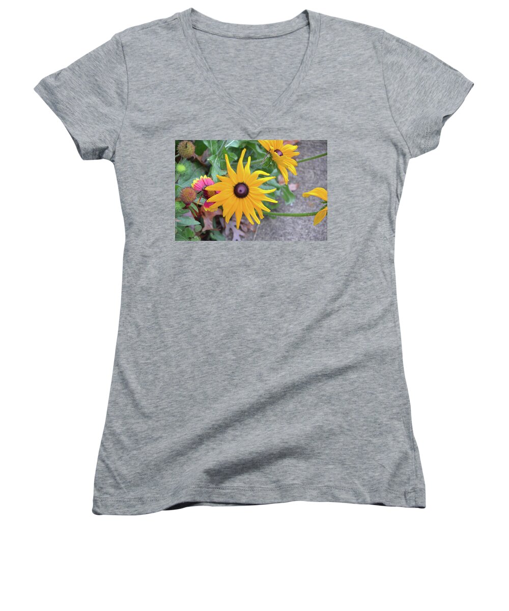 Flowers Women's V-Neck featuring the photograph Beautiful by Chuck Brown