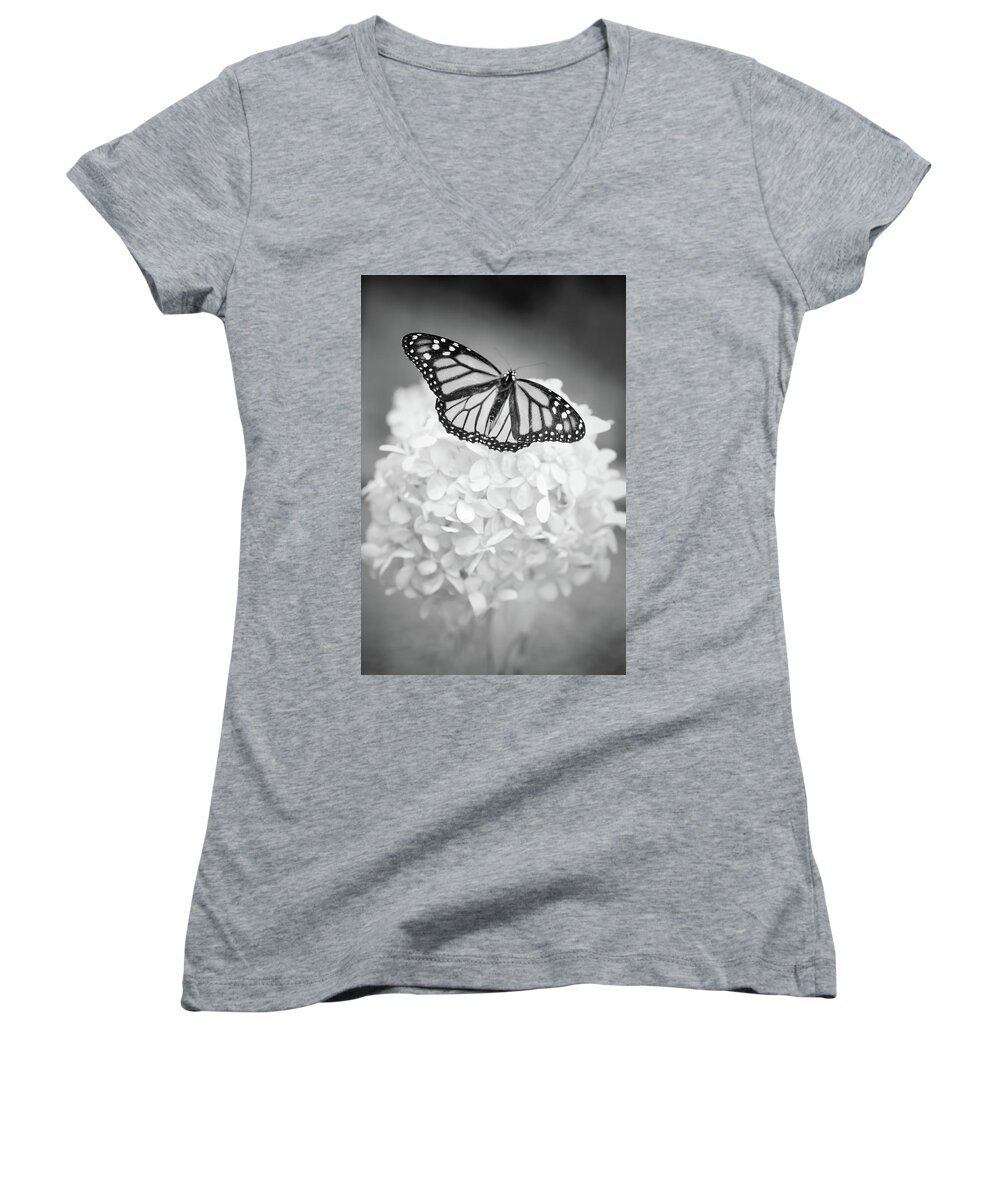 Butterfly Women's V-Neck featuring the photograph Essence by Michelle Wermuth