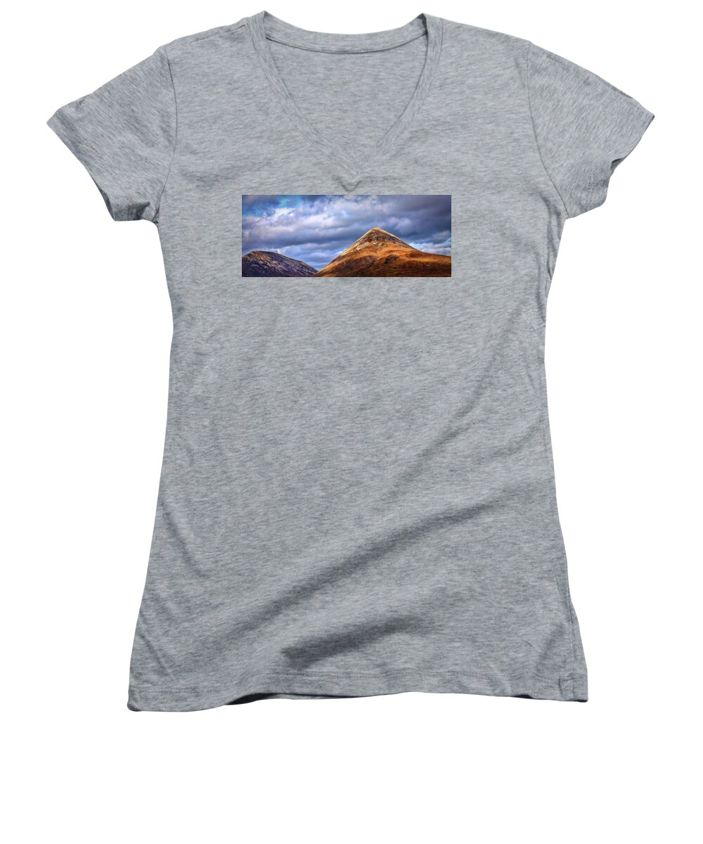 Light On Top Women's V-Neck featuring the photograph Light on top #i2 by Leif Sohlman