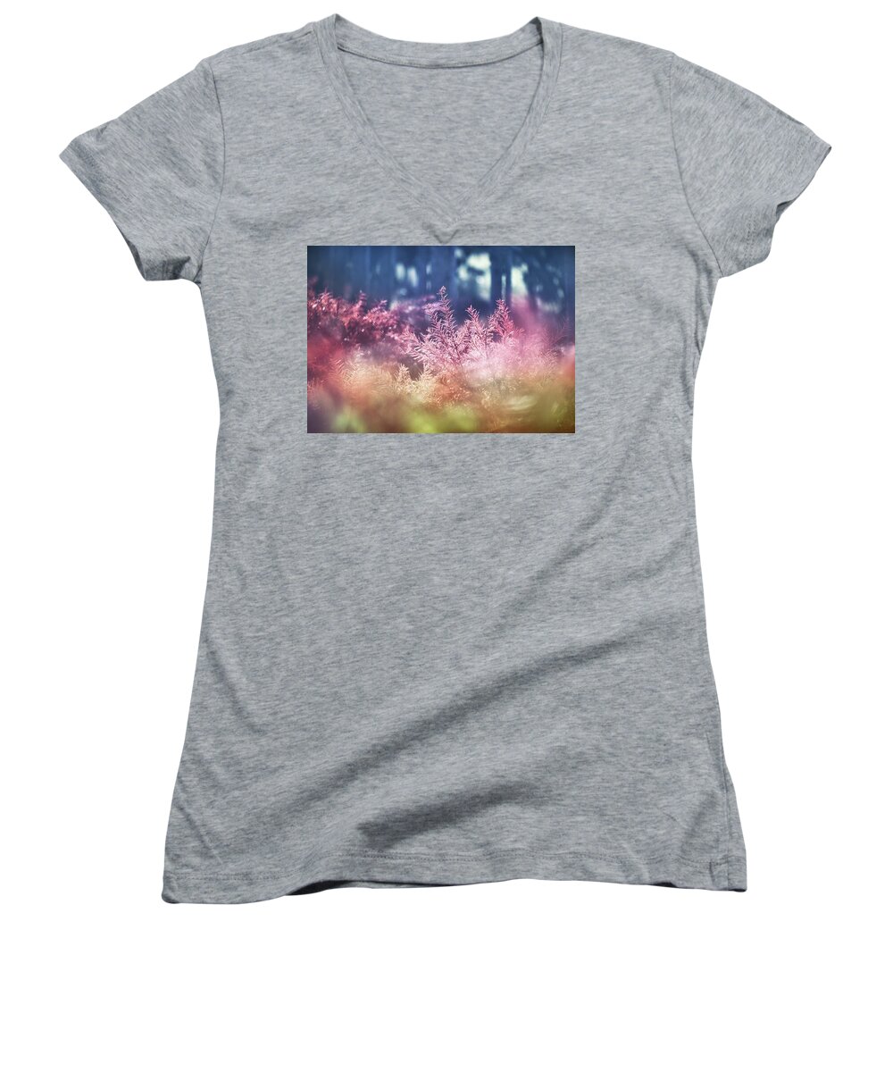 Forest Women's V-Neck featuring the photograph The Forest by Jaroslav Buna