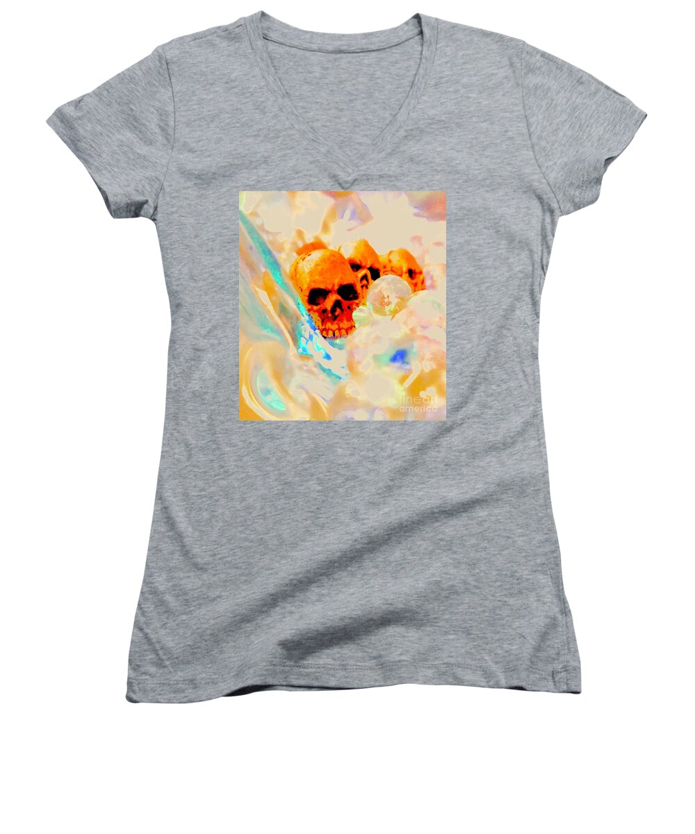  Women's V-Neck featuring the photograph Untitled #20 by Judy Henninger