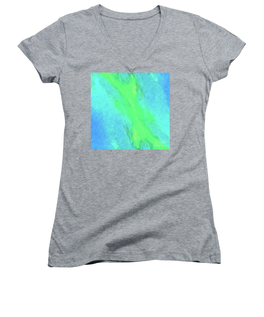 Abstract Women's V-Neck featuring the photograph Abstract #66 by George Robinson
