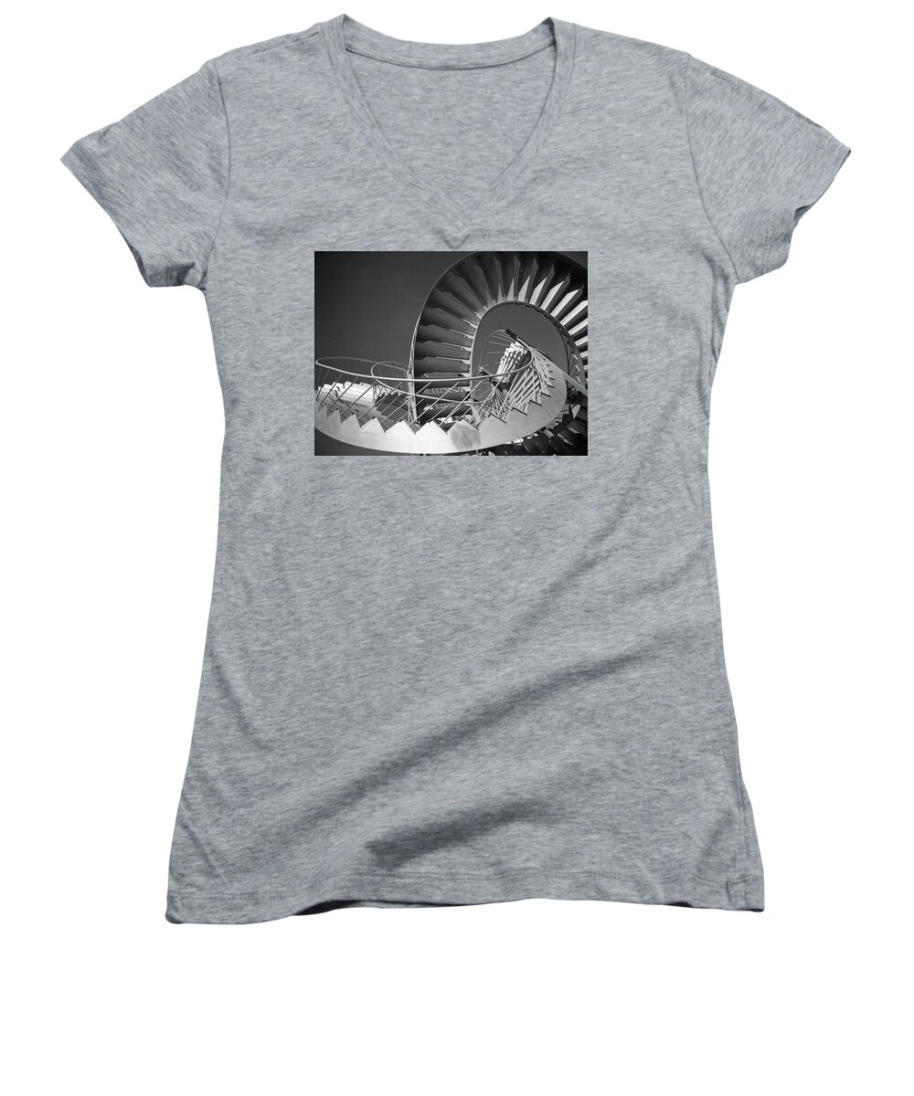 North America Women's V-Neck featuring the photograph Stairway to Heaven ... by Juergen Weiss