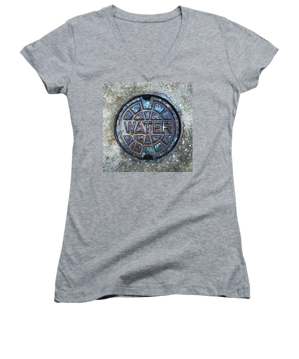 Water Women's V-Neck featuring the photograph Water by Julia Wilcox