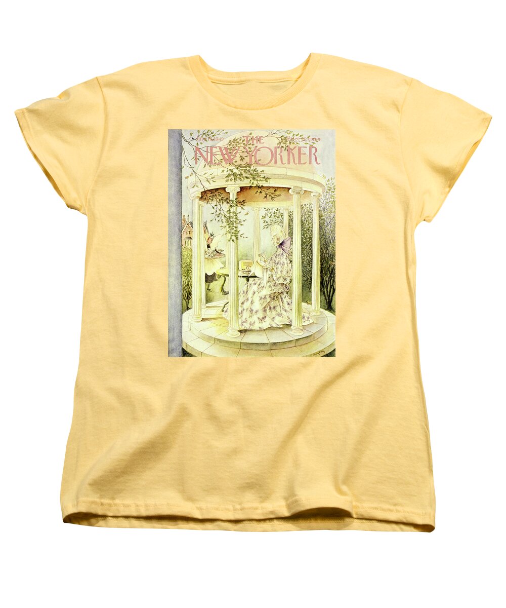 Aristocrat Women's T-Shirt (Standard Fit) featuring the painting New Yorker July 16 1949 by Mary Petty