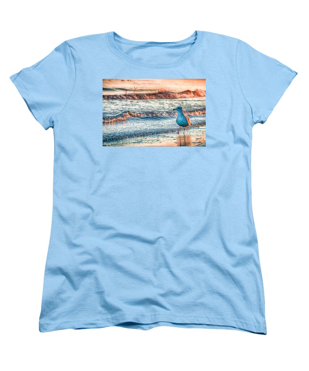 Ocean Women's T-Shirt (Standard Fit) featuring the photograph Walking On Sunshine by Mathias Janke