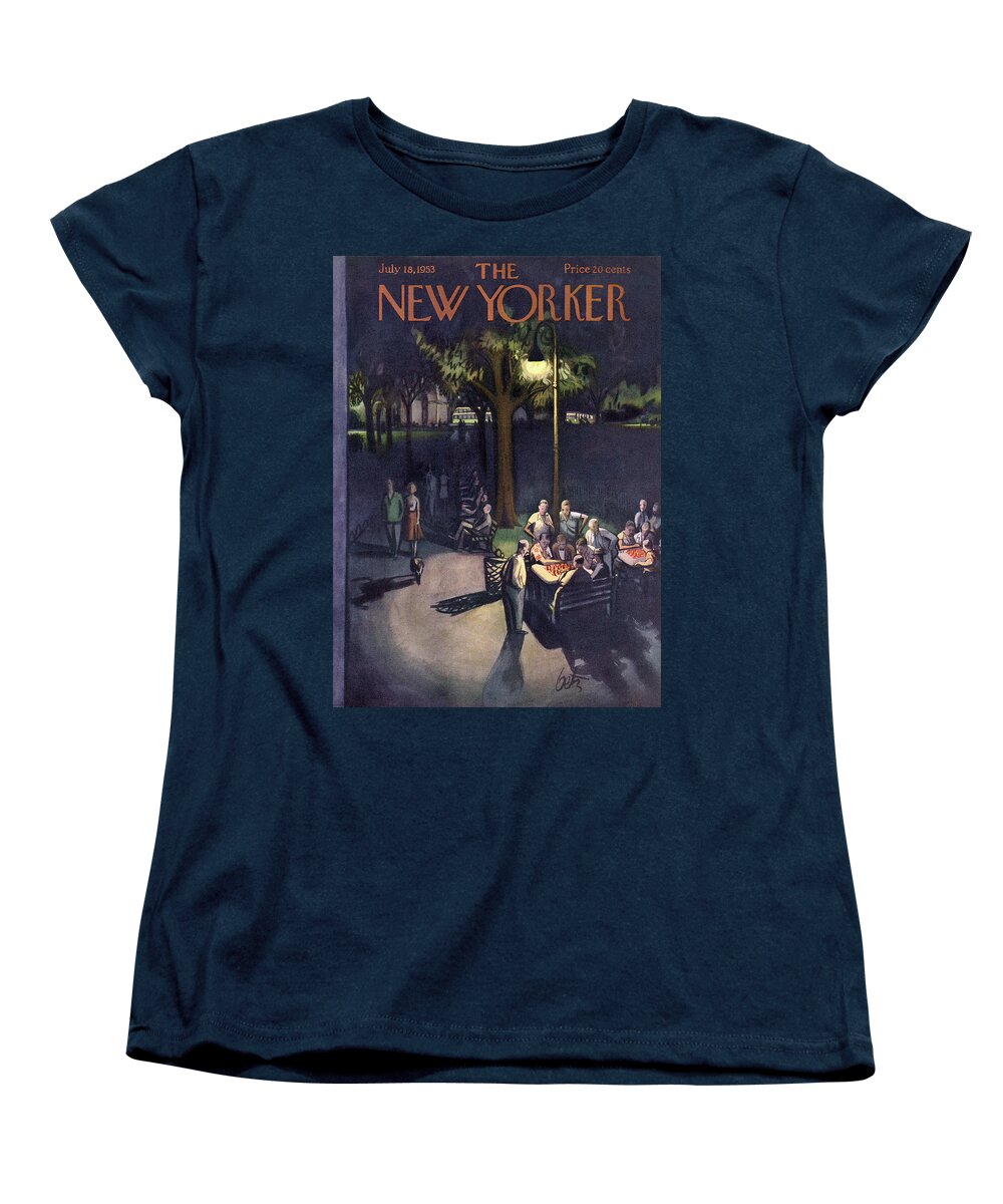 Urban Women's T-Shirt (Standard Fit) featuring the painting New Yorker July 18th, 1953 by Arthur Getz