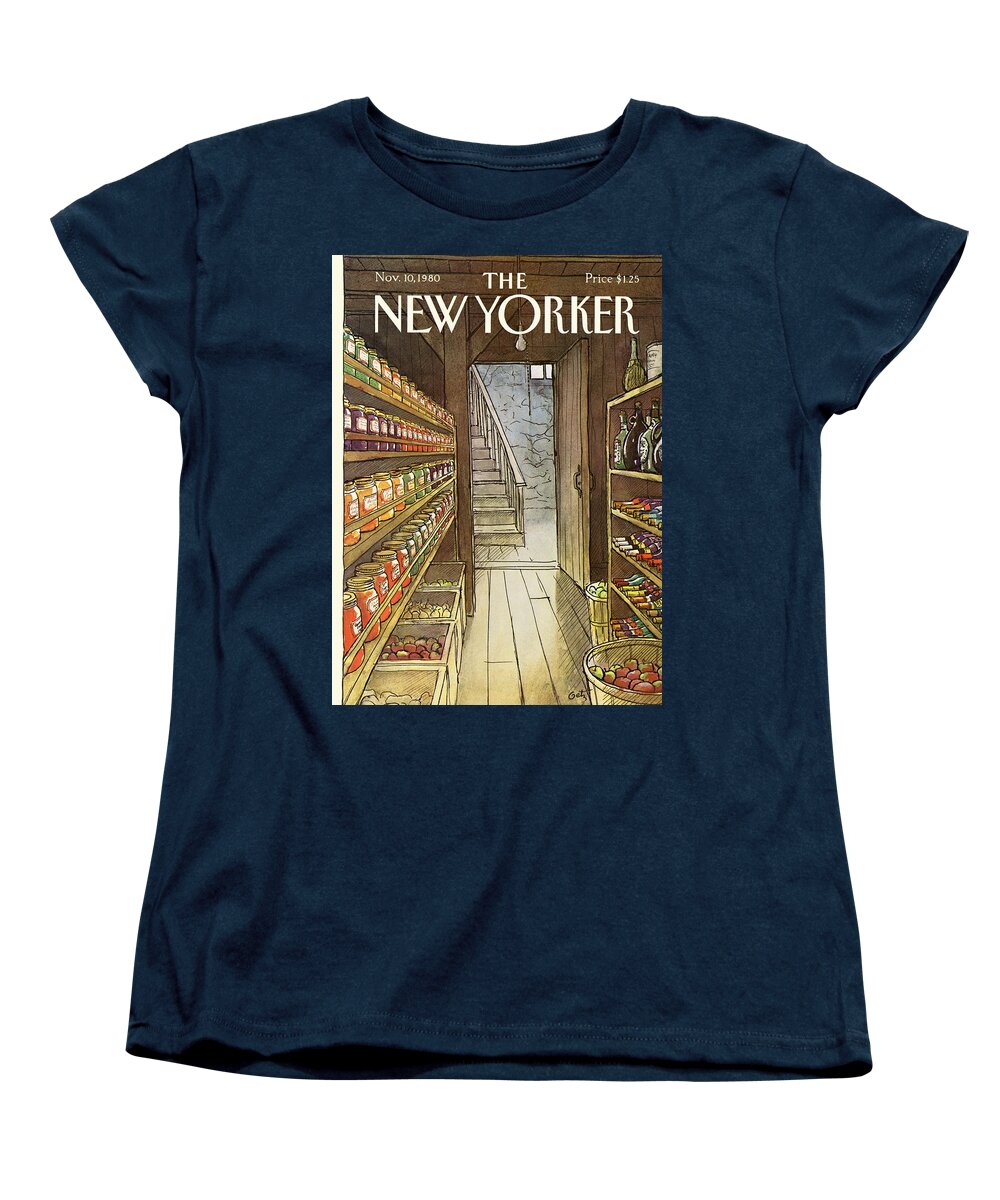 Household Women's T-Shirt (Standard Fit) featuring the painting New Yorker November 10th, 1980 by Arthur Getz